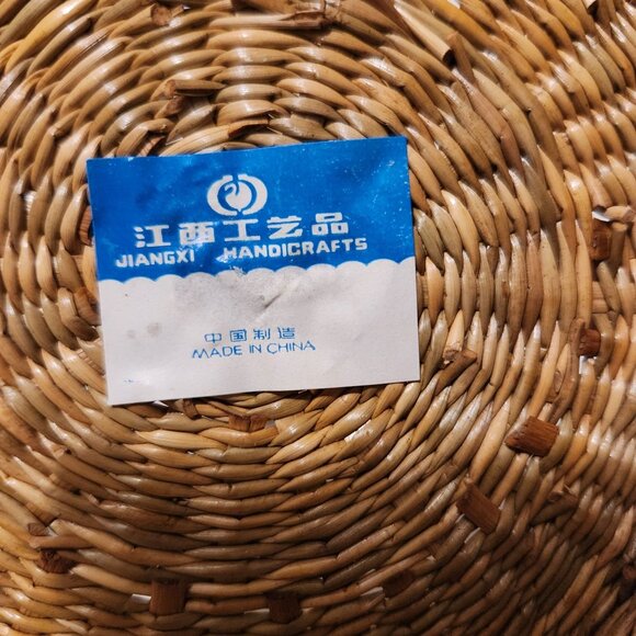 Vintage Handwoven Jiangxi Handicrafts Nesting Baskets Set Of 5 - Picture 2 of 15